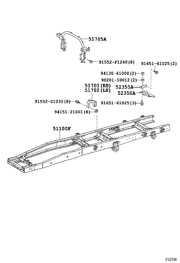 51002-3VG80 FRAME SUB-ASSY product image