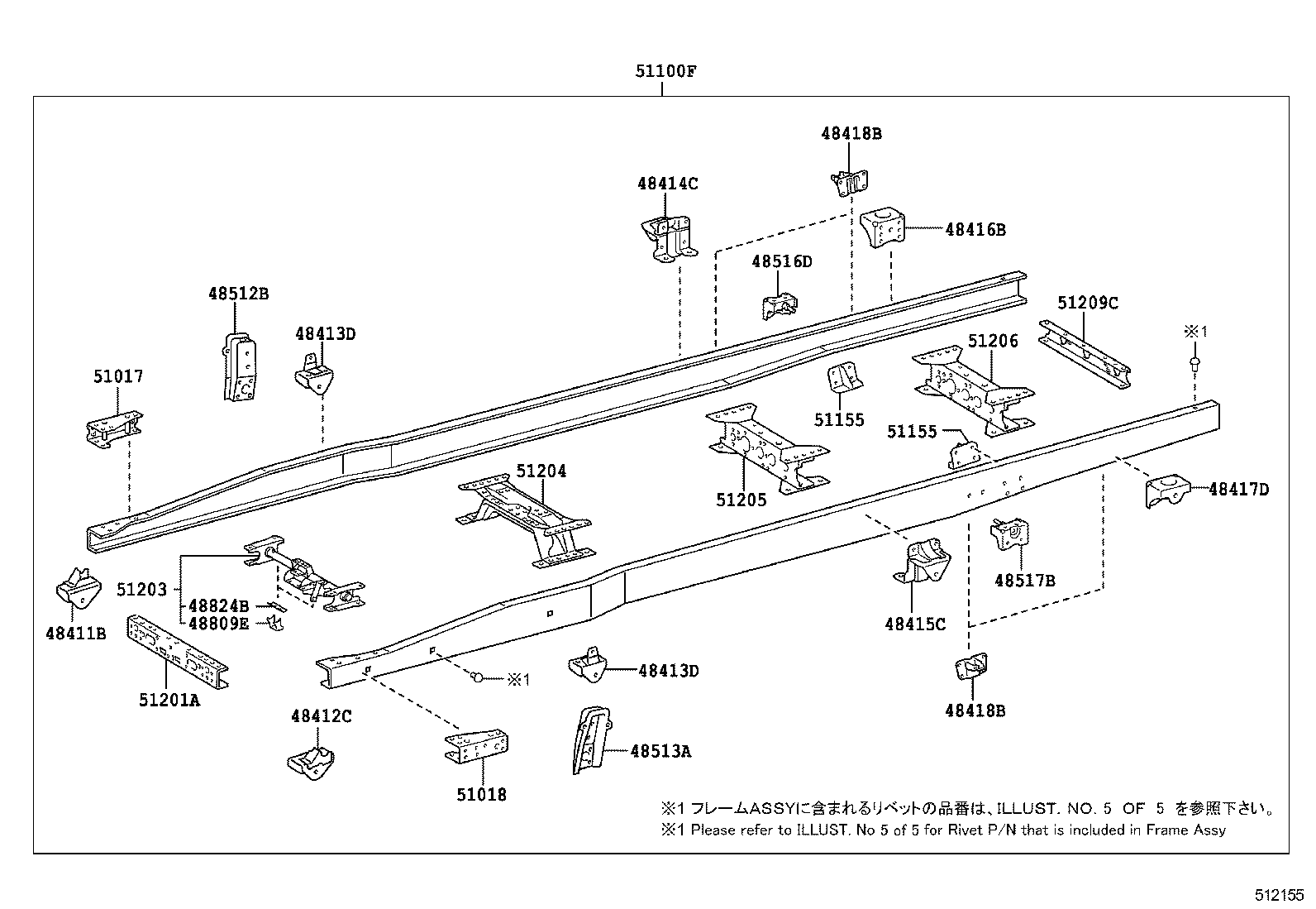51002-3VG80 FRAME SUB-ASSY product image