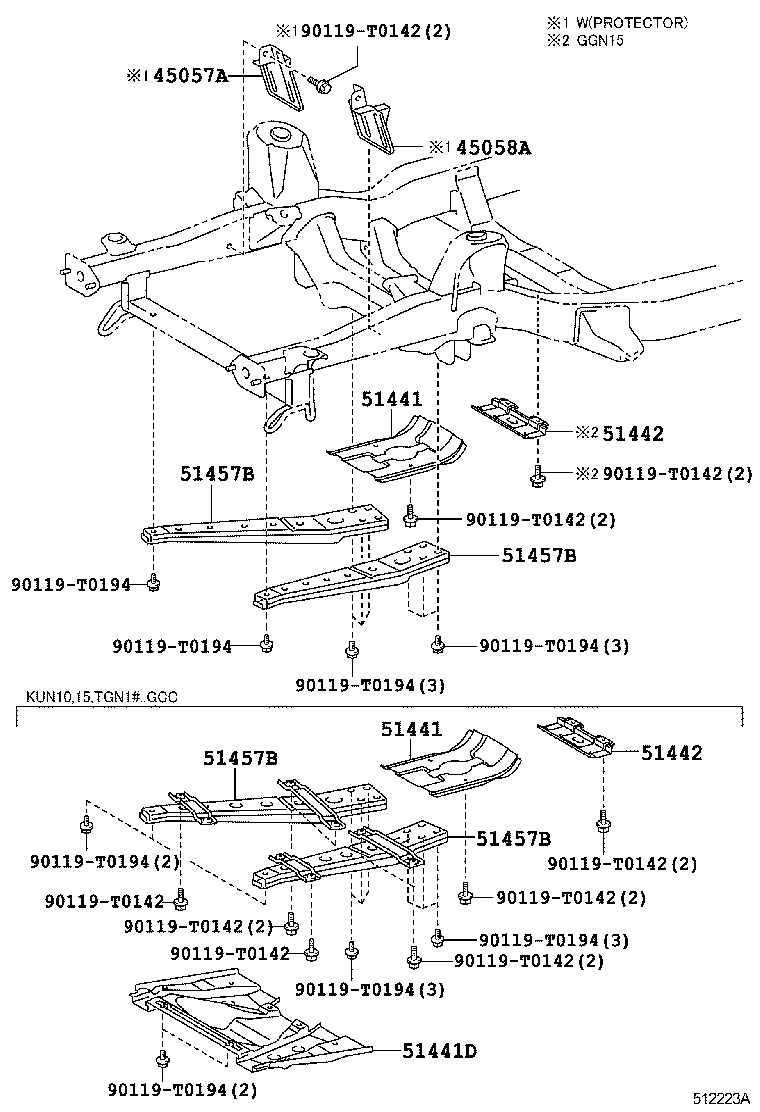 Toyota 51441-0K050 COVER, ENGINE UNDER