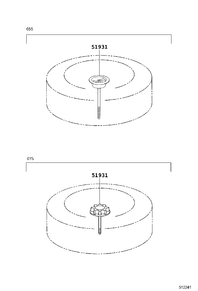 51931-0F010 CARRIER, SPARE WHEEL, NO.1 product image