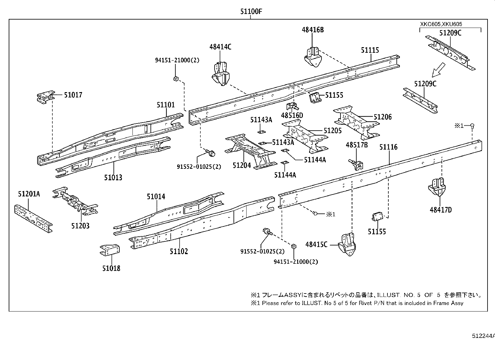 51002-37T31 FRAME SUB-ASSY product image