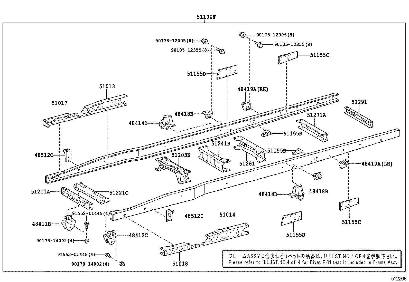 51002-3VB20 FRAME SUB-ASSY product image