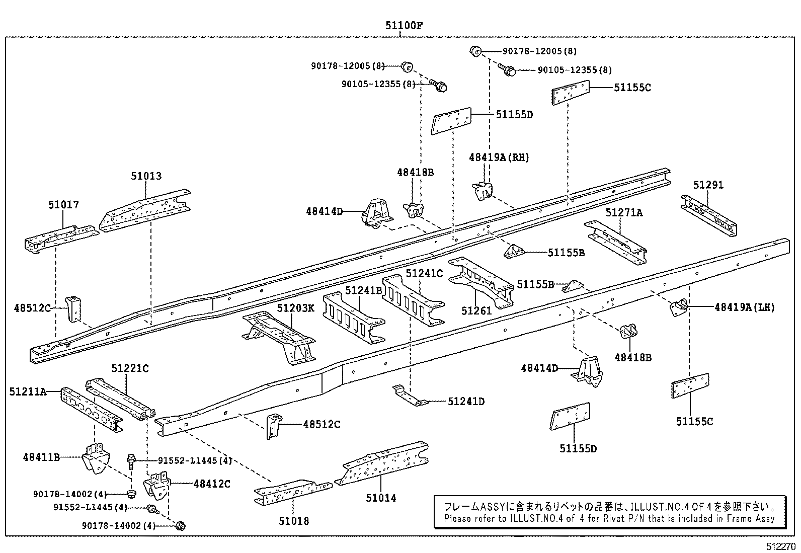 51002-3VB20 FRAME SUB-ASSY product image