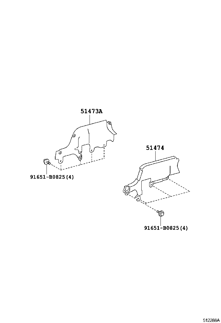 51442-37080 COVER, ENGINE UNDER, LH product image