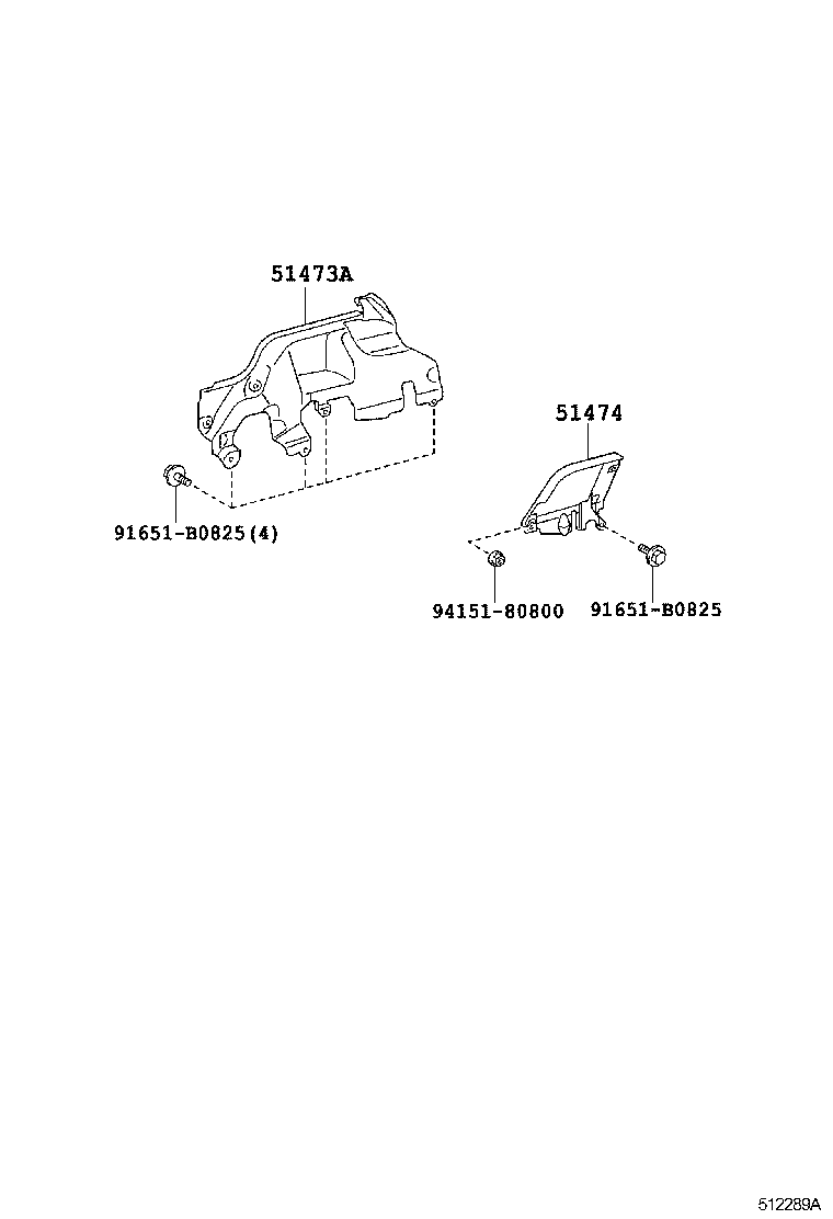 51442-37080 COVER, ENGINE UNDER, LH product image