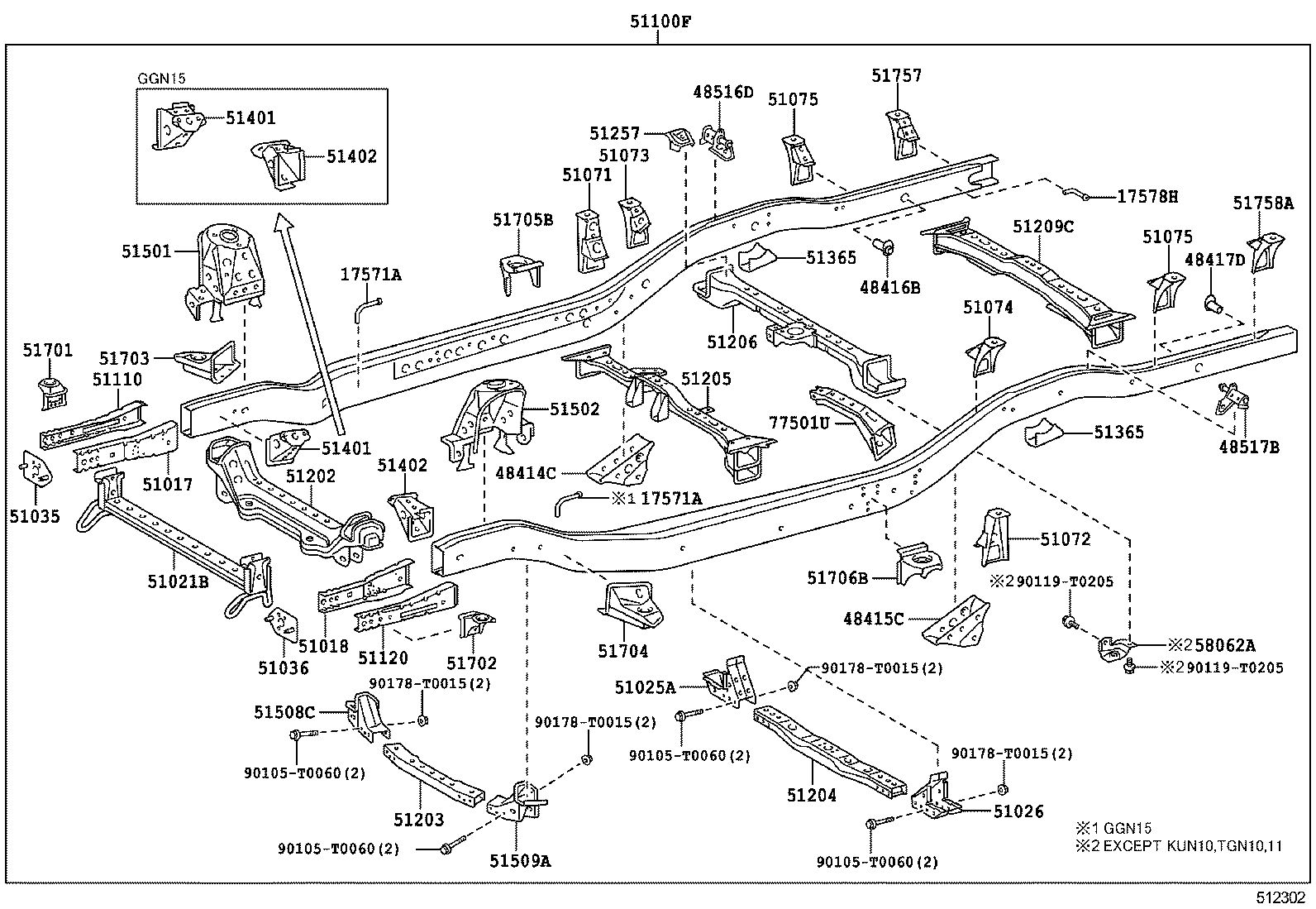 51001-0K482 FRAME SUB-ASSY product image