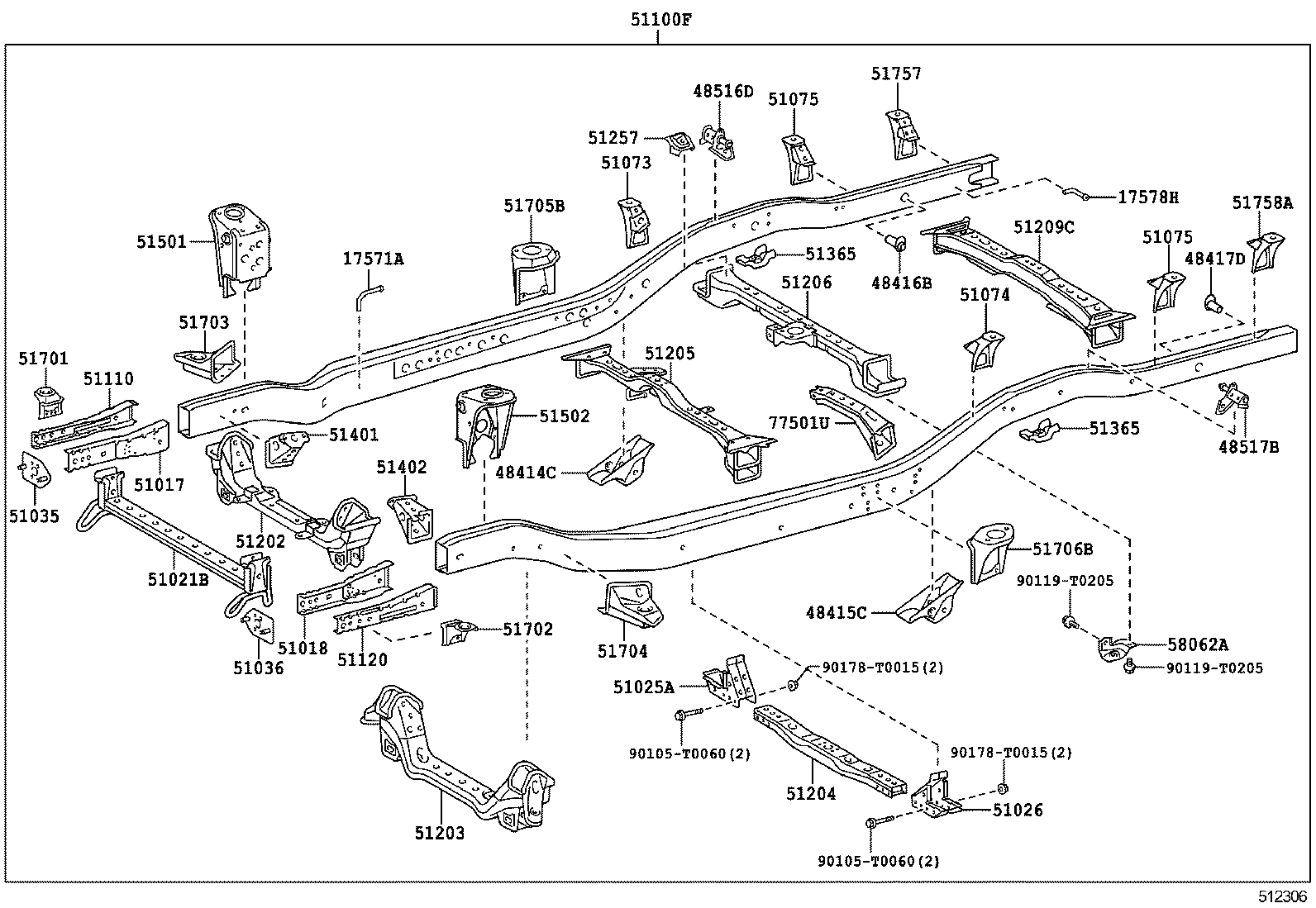 51001-0K482 FRAME SUB-ASSY product image