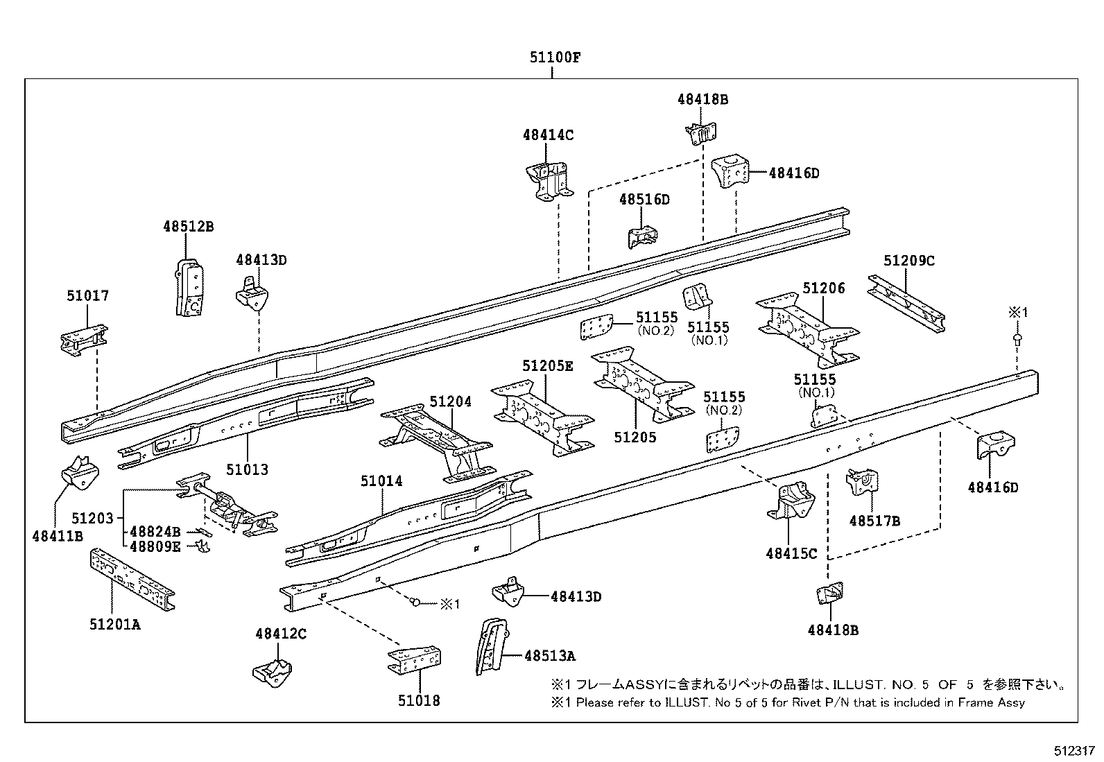 51002-3VN20 FRAME SUB-ASSY product image