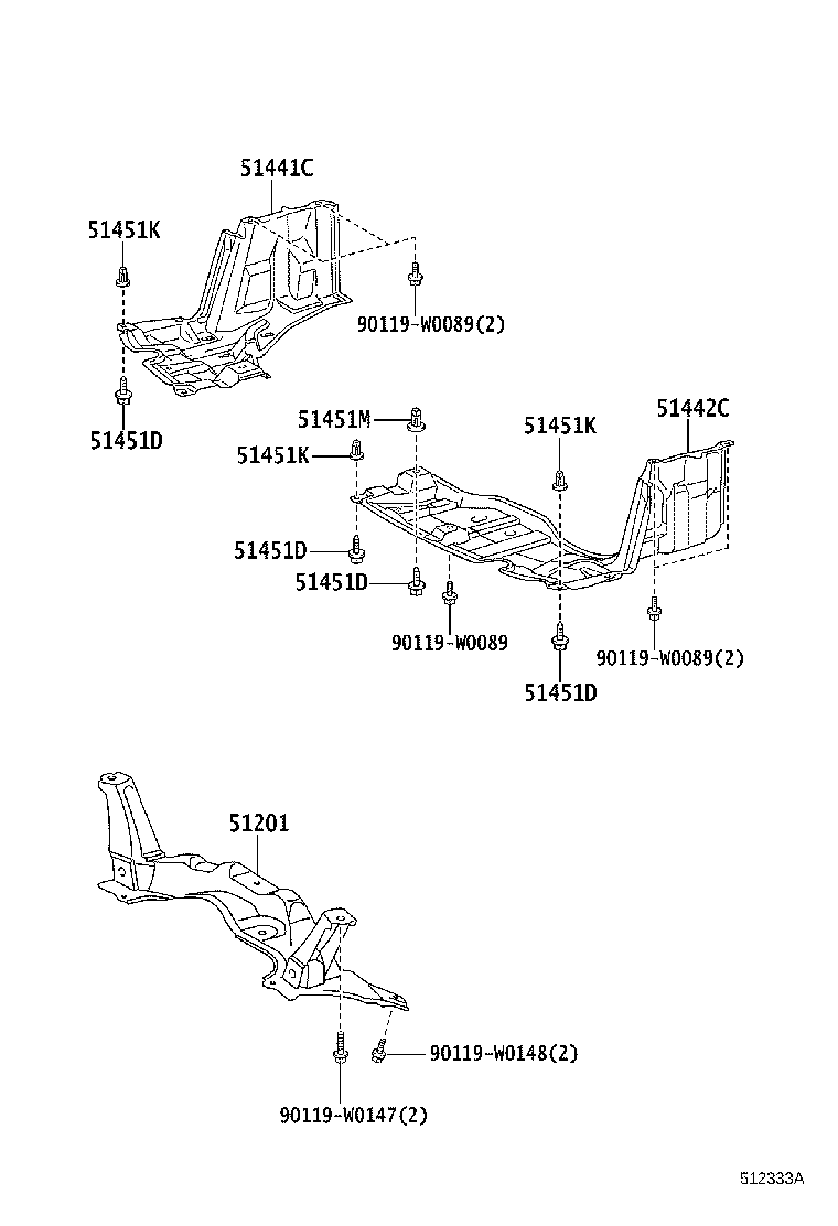 51201-0D104 CROSSMEMBER SUB-ASSY, FRONT SUSPENSION product image