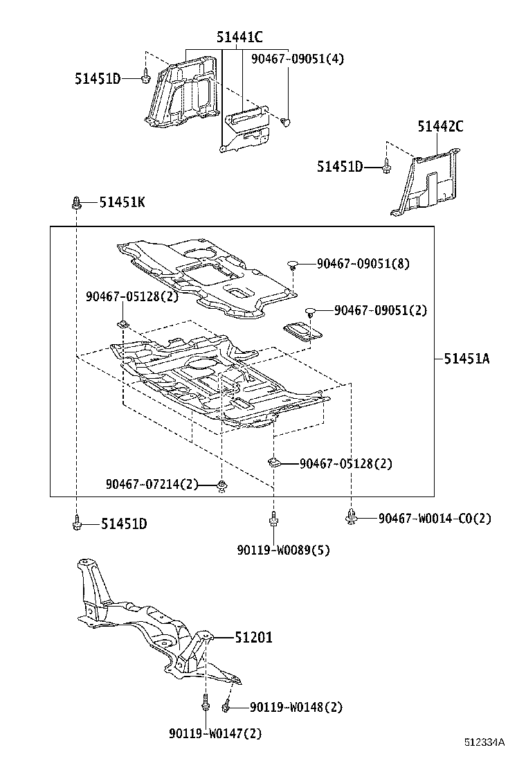 51201-0D104 CROSSMEMBER SUB-ASSY, FRONT SUSPENSION product image