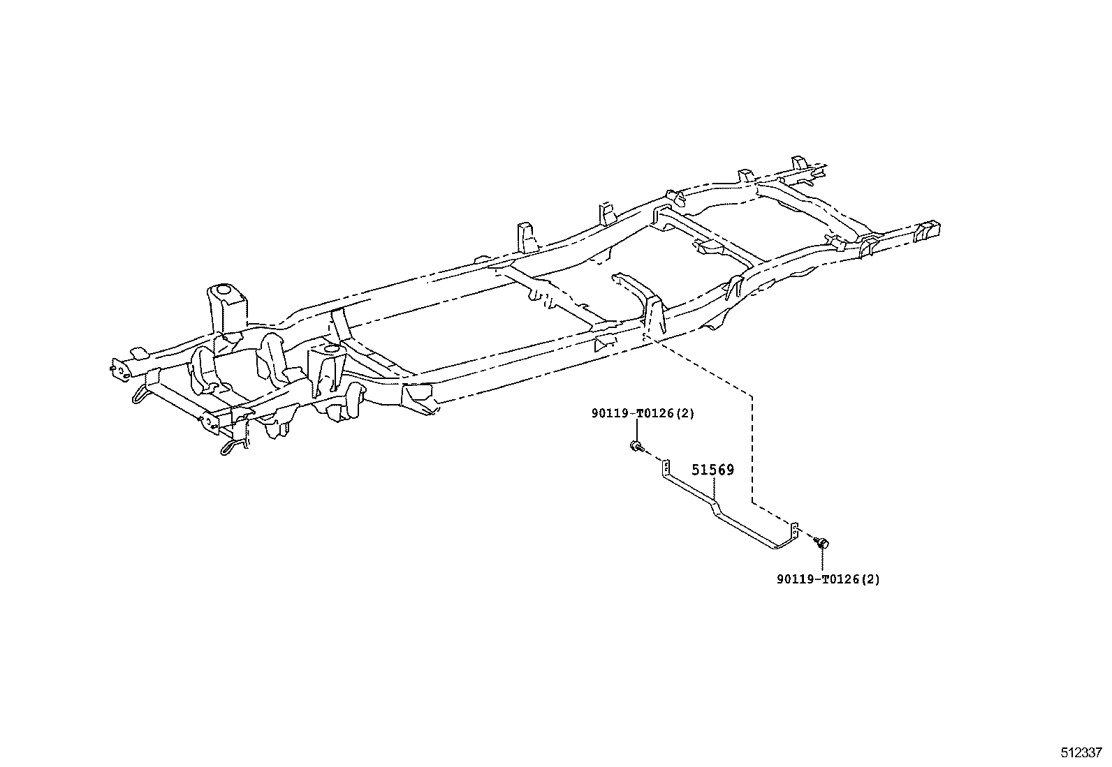 51001-0KC63 FRAME SUB-ASSY product image
