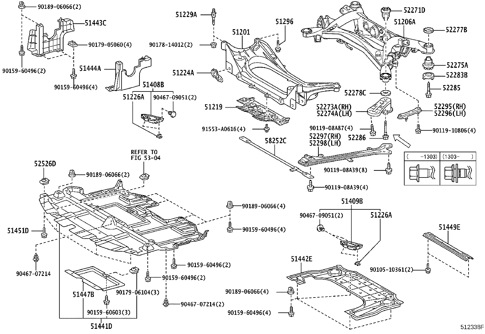 51410-53070 COVER, ENGINE UNDER product image