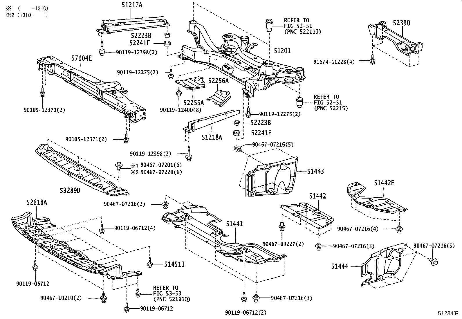 53689-WY020 BRACE, FRONT SUSPENSION, LOWER CENTER product image