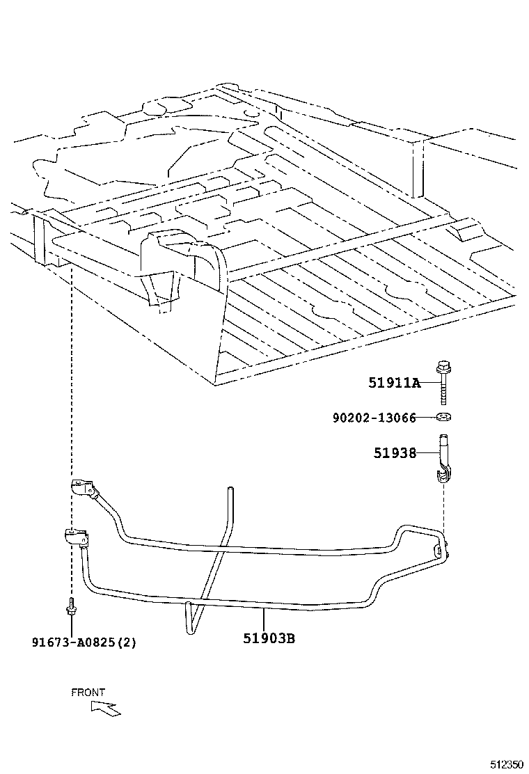 51938-58010 LOCK, SPARE WHEEL CARRIER product image
