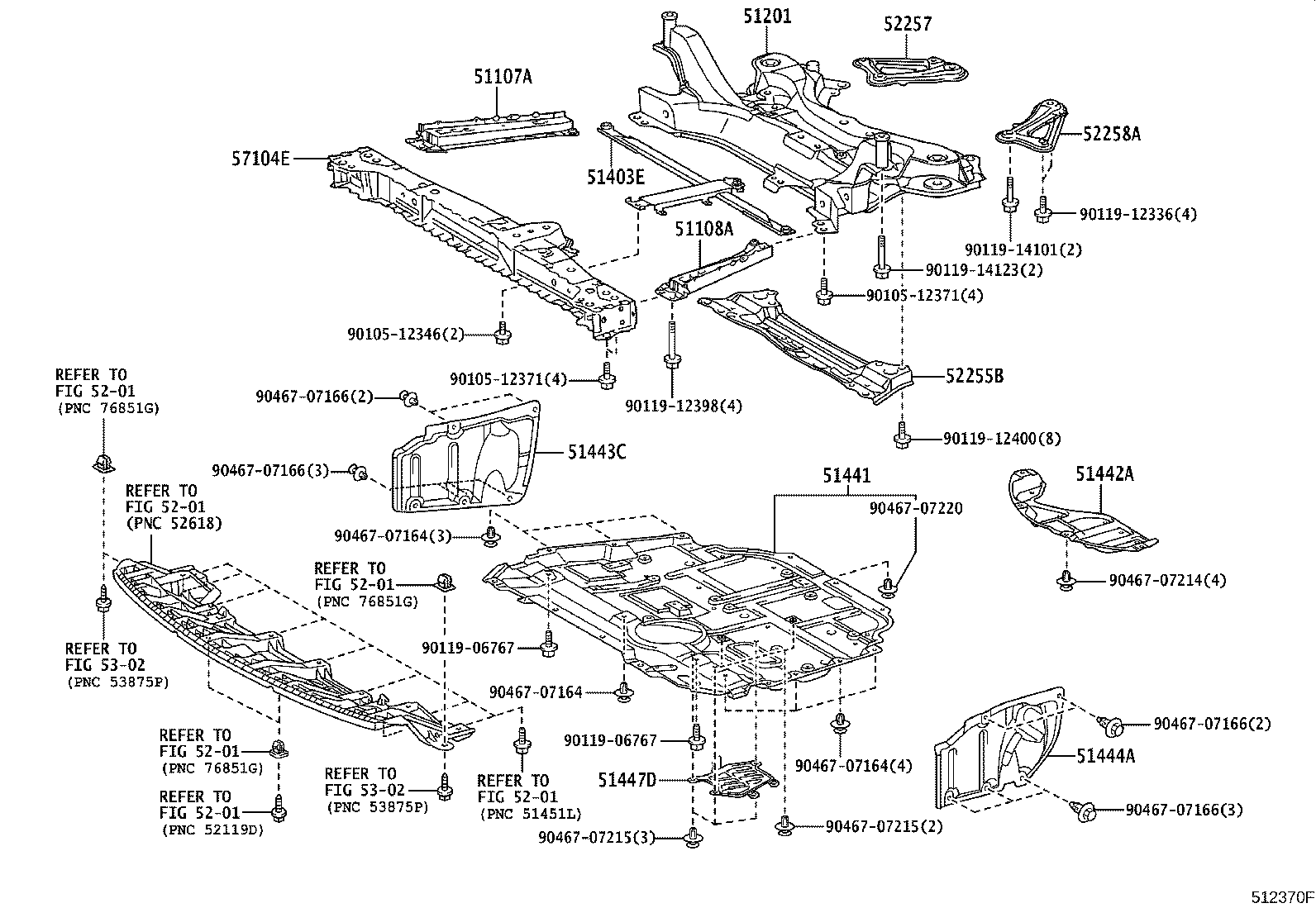 51403-WY020 BRACE SUB-ASSY, FRONT SUSPENSION MEMBER product image