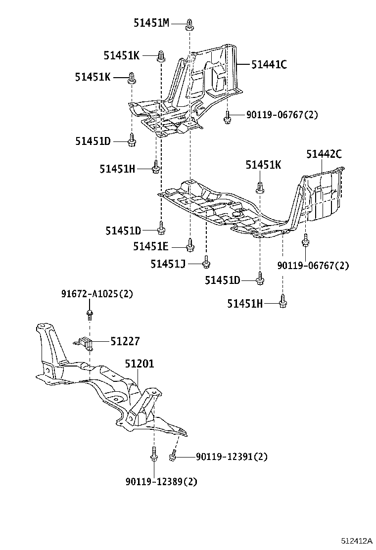 51201-52105 CROSSMEMBER SUB-ASSY, FRONT SUSPENSION product image