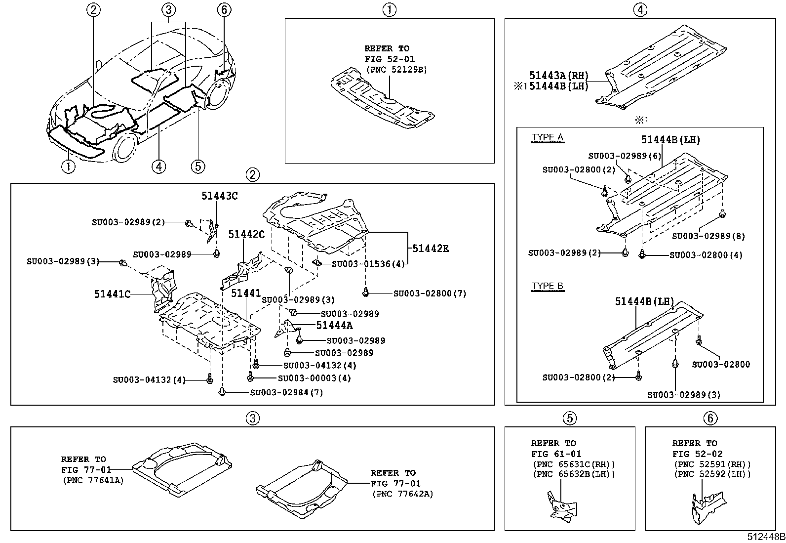 SU003-01049 COVER, ENGINE UNDER, REAR LH product image