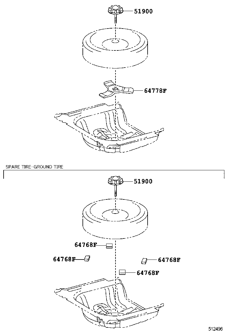 64778-33070 PROTECTOR, SPARE WHEEL product image