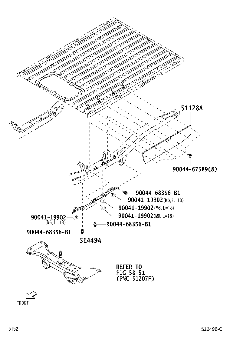 51449-97505 COVER, ENGINE SIDE UNDER, LH product image