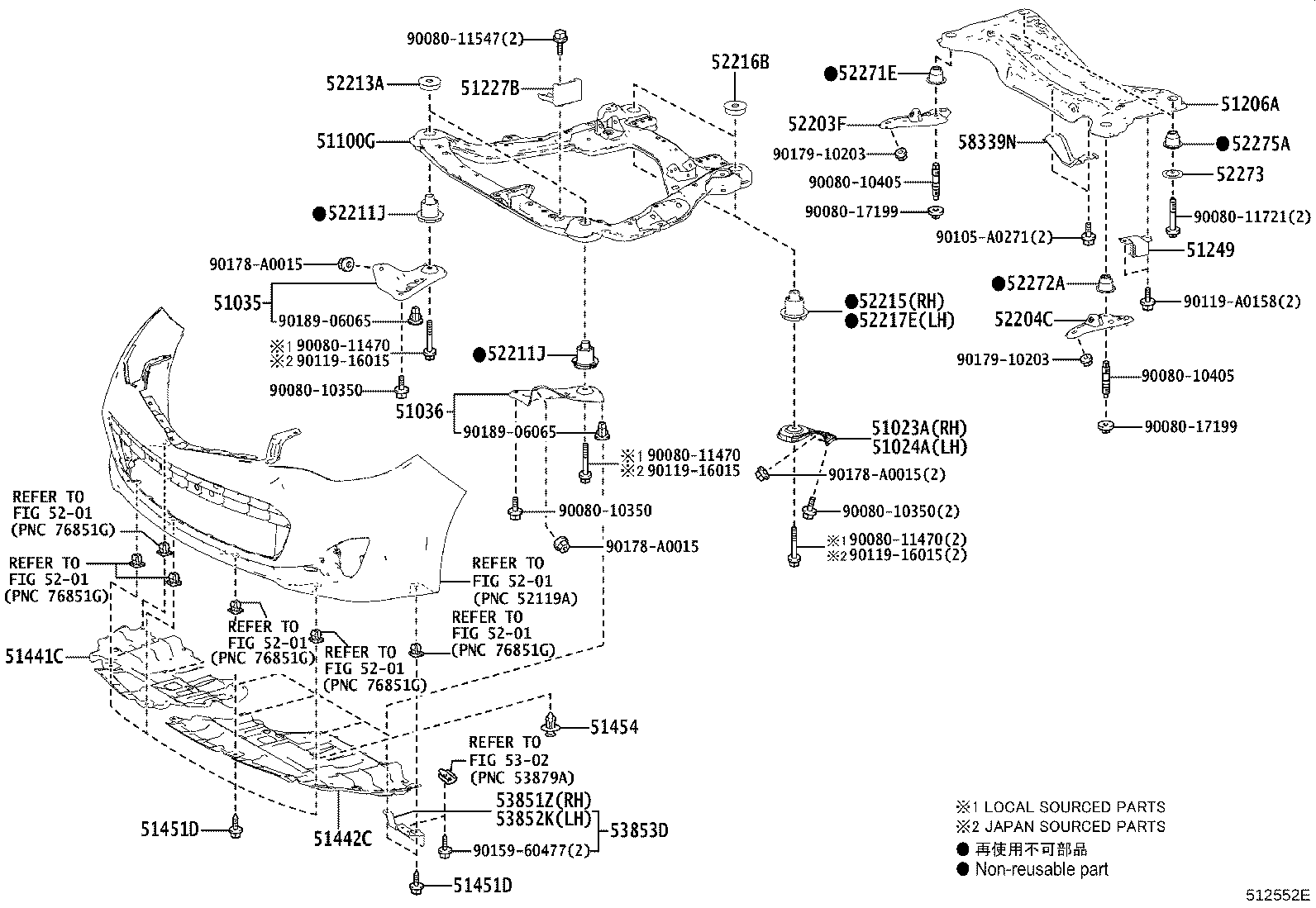 51100-07031 FRAME ASSY, FRONT product image