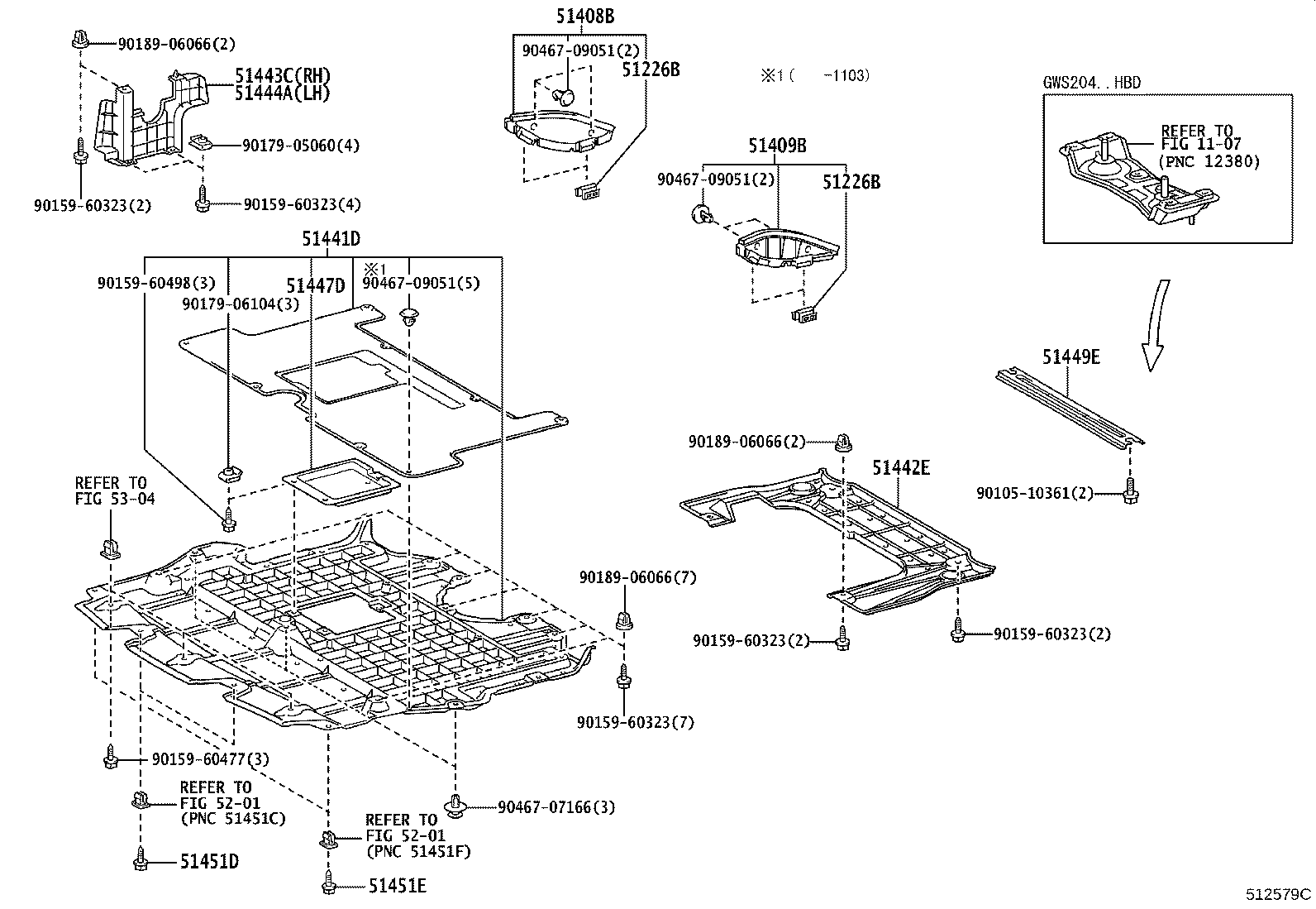 51410-30150 COVER, ENGINE UNDER product image