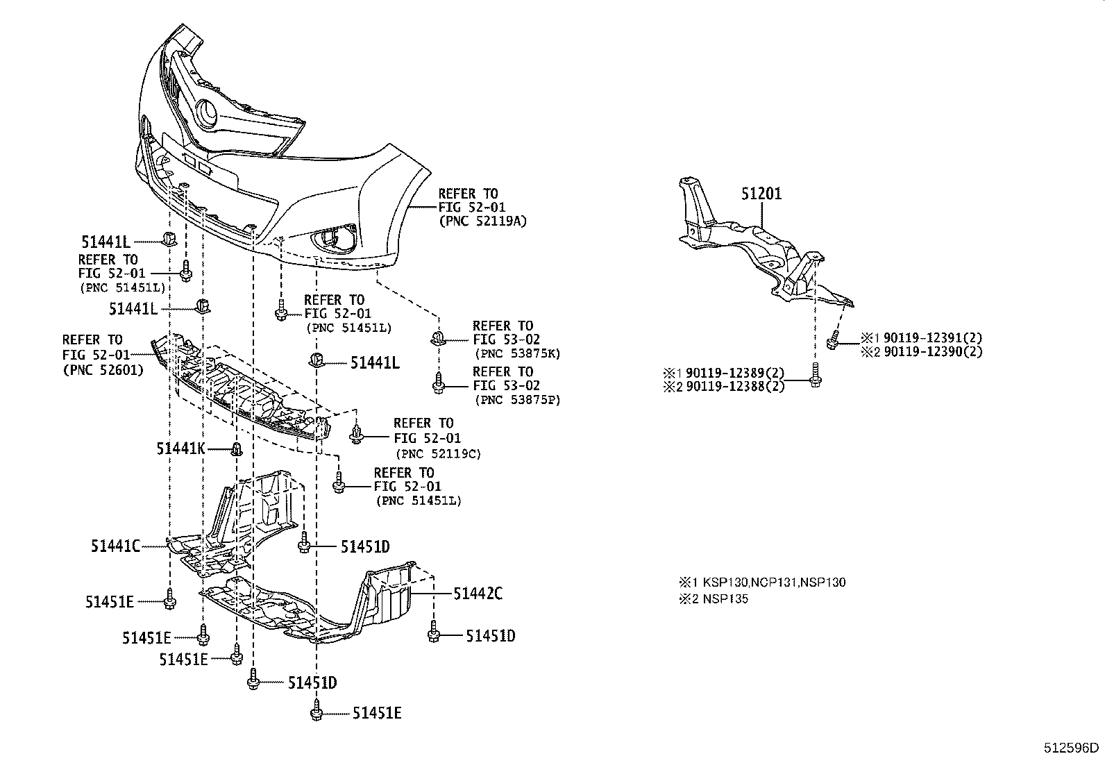 51441-52310 COVER, ENGINE UNDER, RH product image