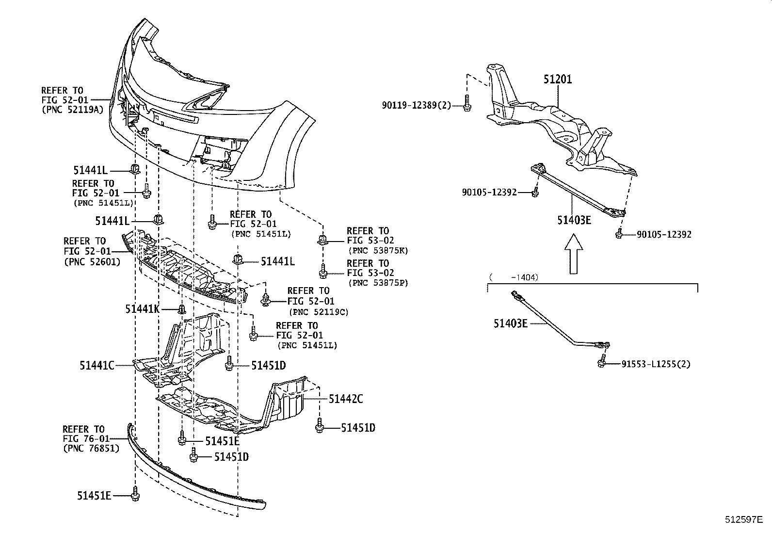 51441-52310 COVER, ENGINE UNDER, RH product image