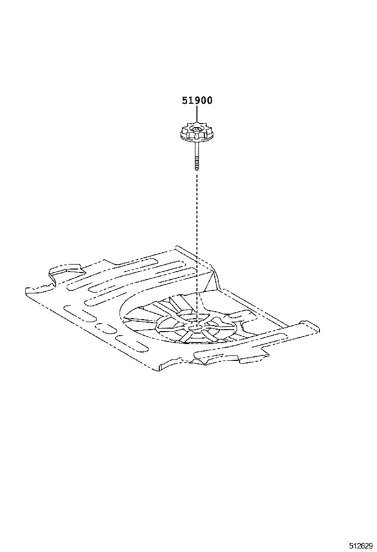 51931-02110 CARRIER ASSY, SPARE WHEEL product image