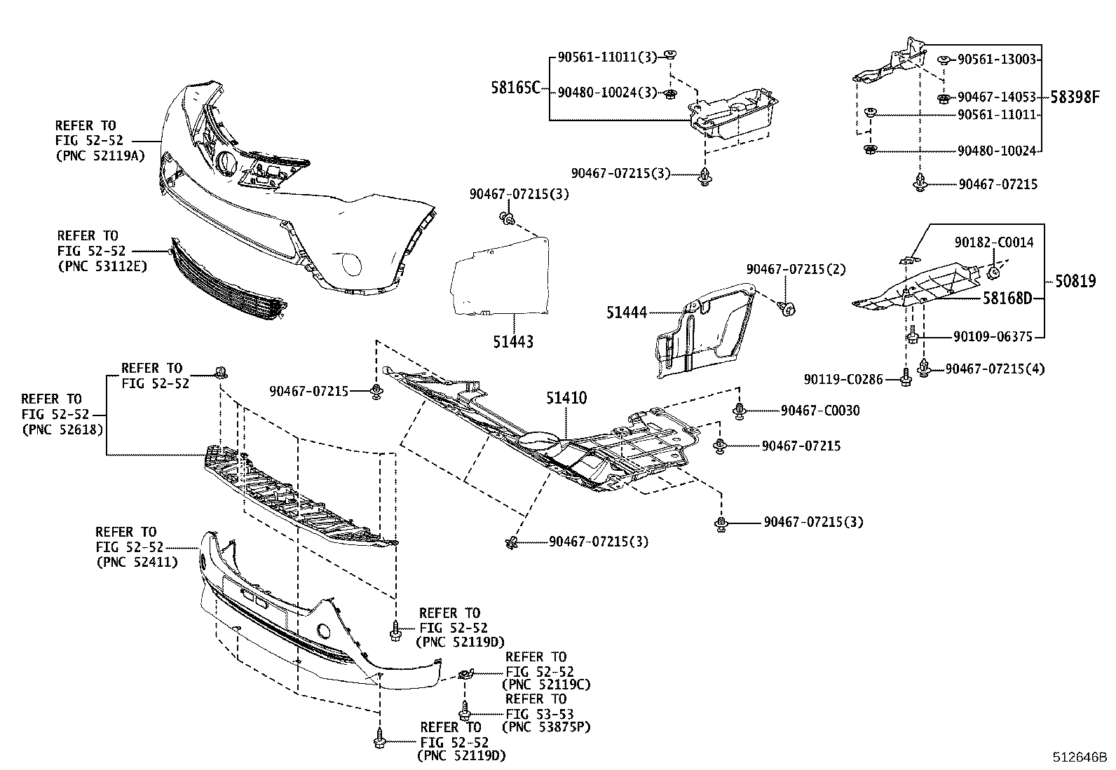 51410-0R070 COVER ASSY, ENGINE UNDER, NO.1 product image