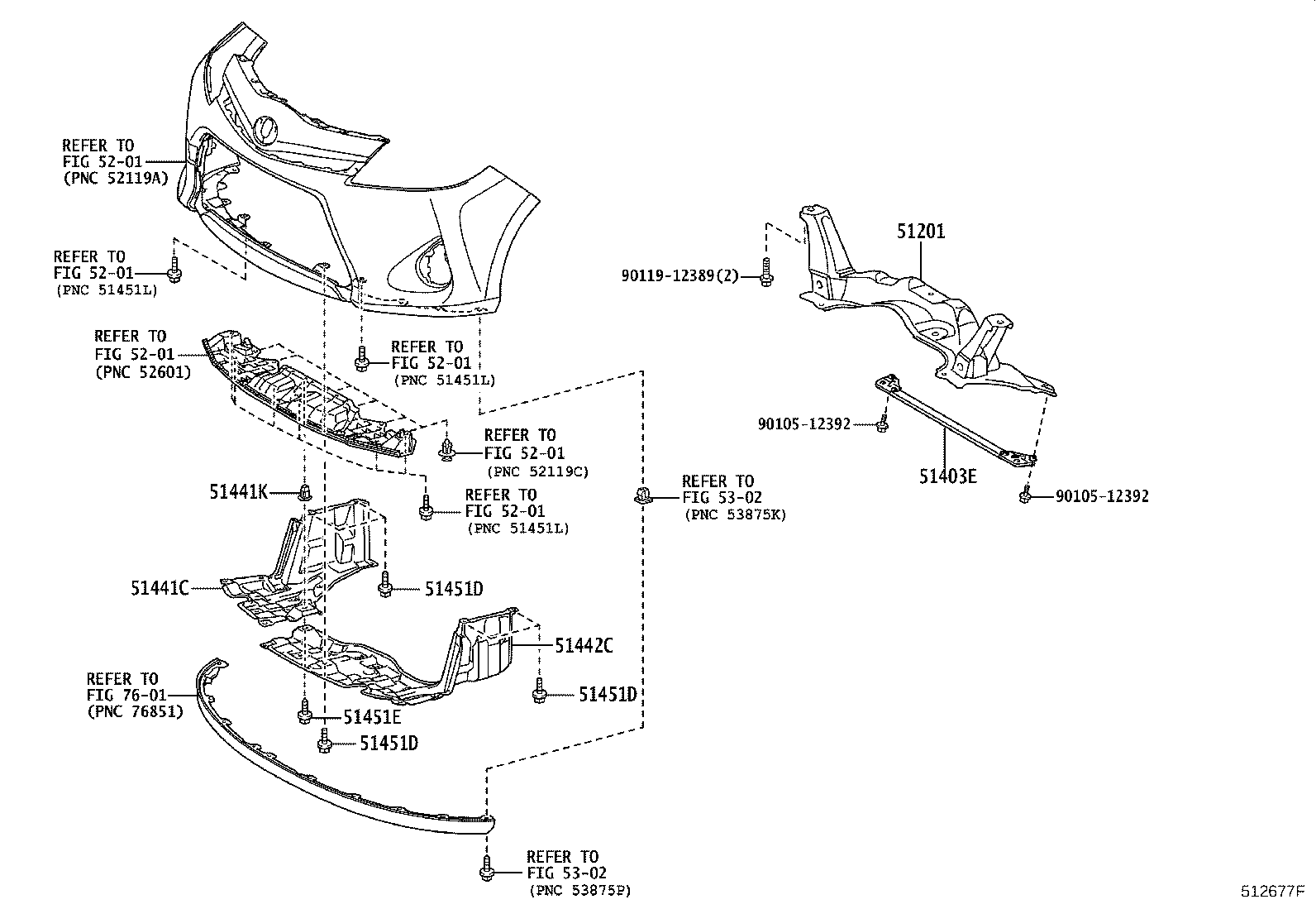 51441-52310 COVER, ENGINE UNDER, RH product image