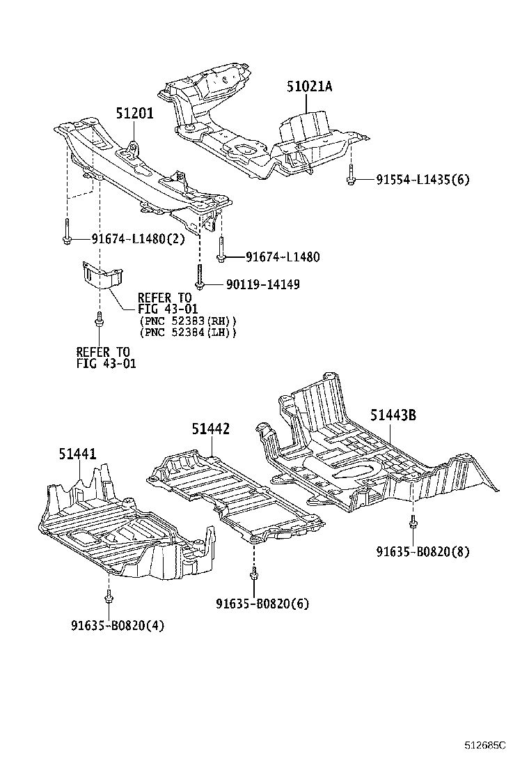 51406-V3010 COVER, ENGINE UNDER, NO.2 product image