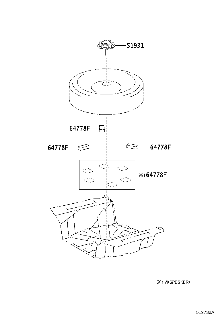 86150-YY020 PROTECTOR, SPARE WHEEL product image