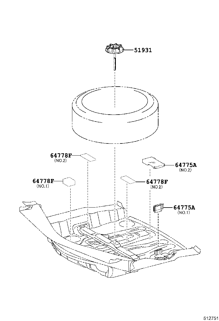 64775-24020 GUARD, SPARE WHEEL product image