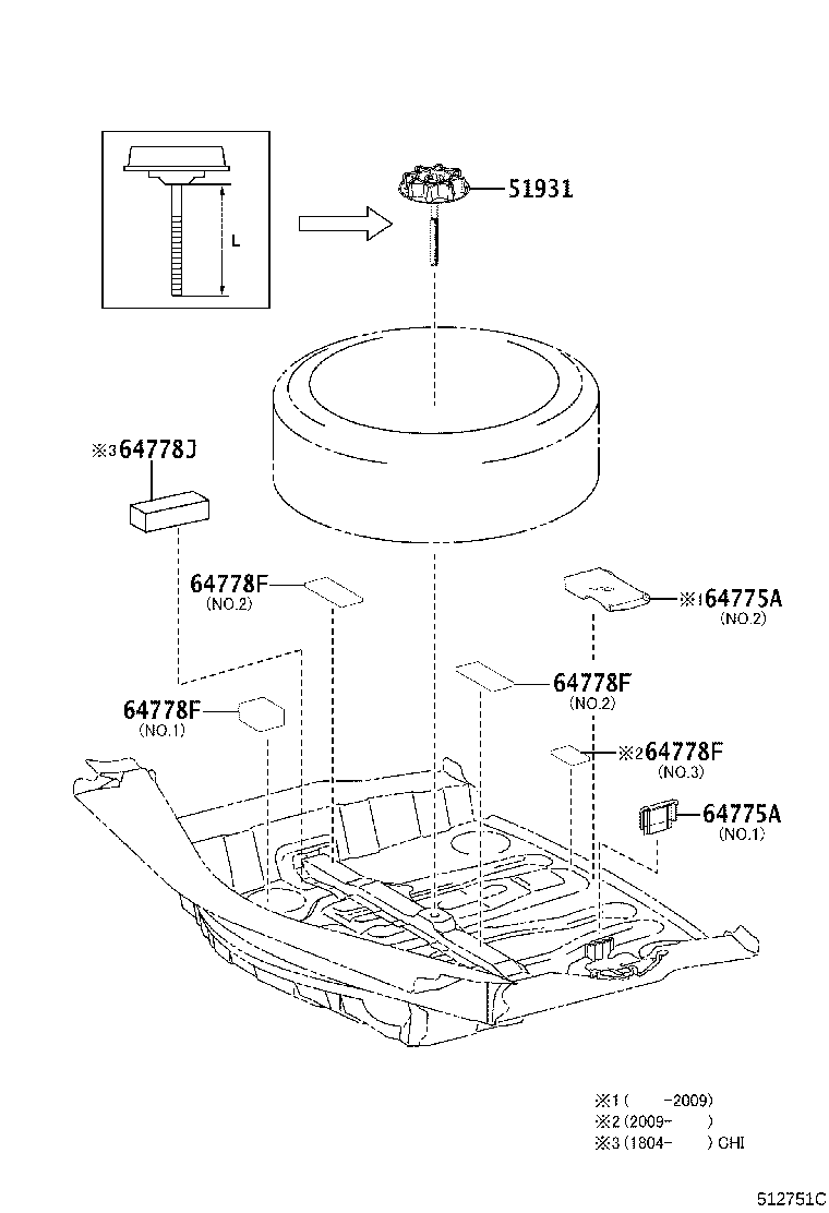48372-24010 PROTECTOR, SPARE WHEEL product image