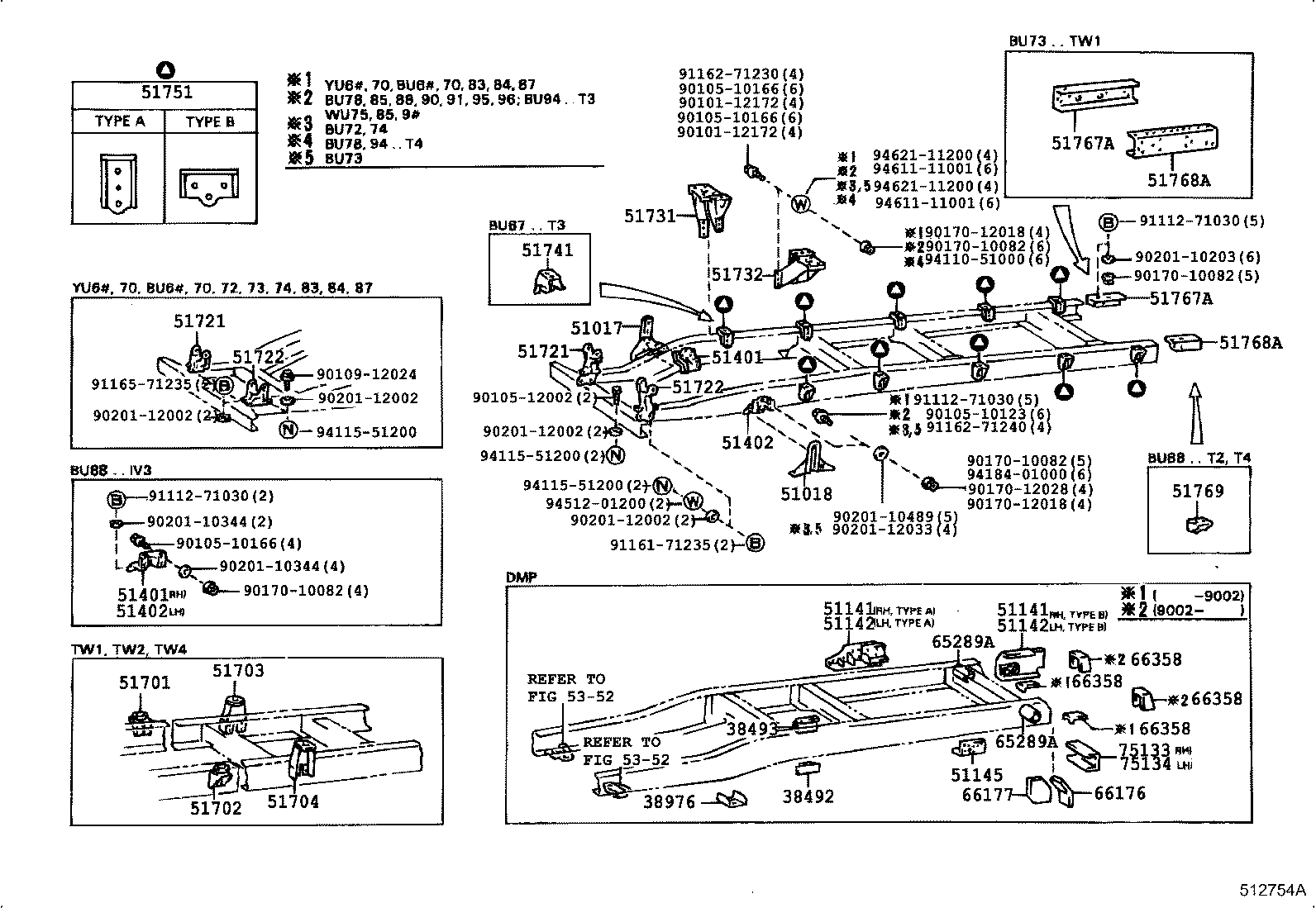 51244-36050 MEMBER SUB-ASSY, ENGINE FRONT MOUNTING product image