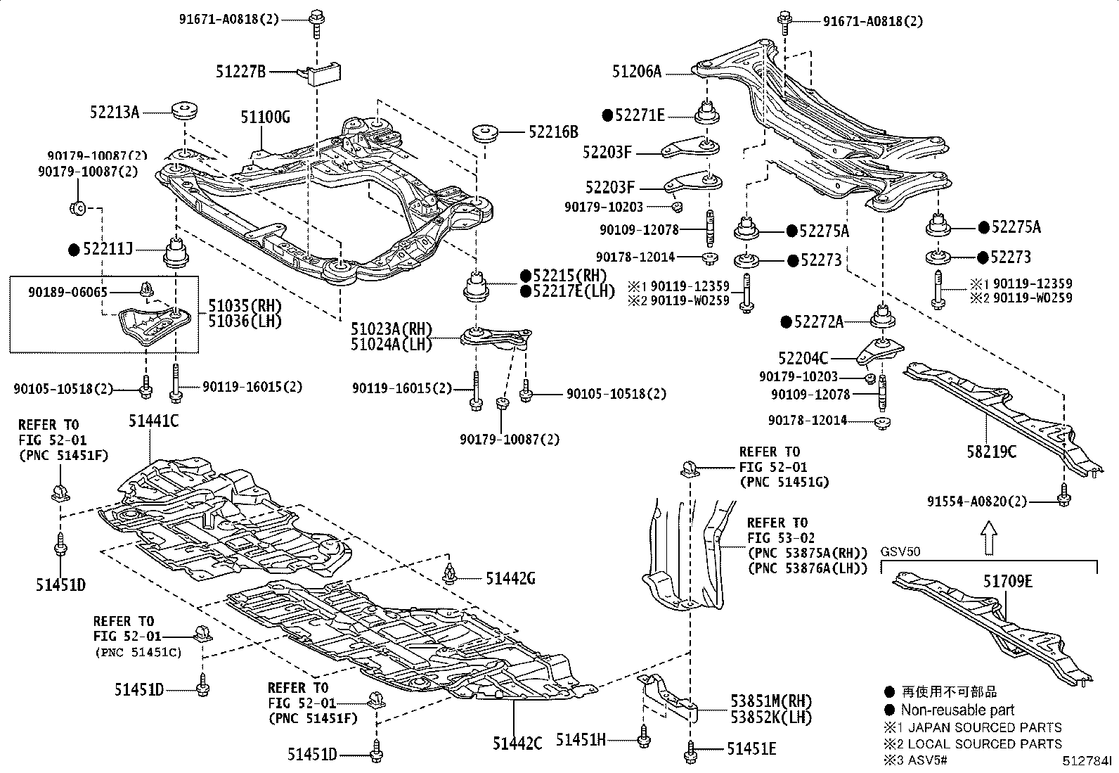 51035-33050 PLATE SUB-ASSY, FRAME SIDE RAIL, RH product image