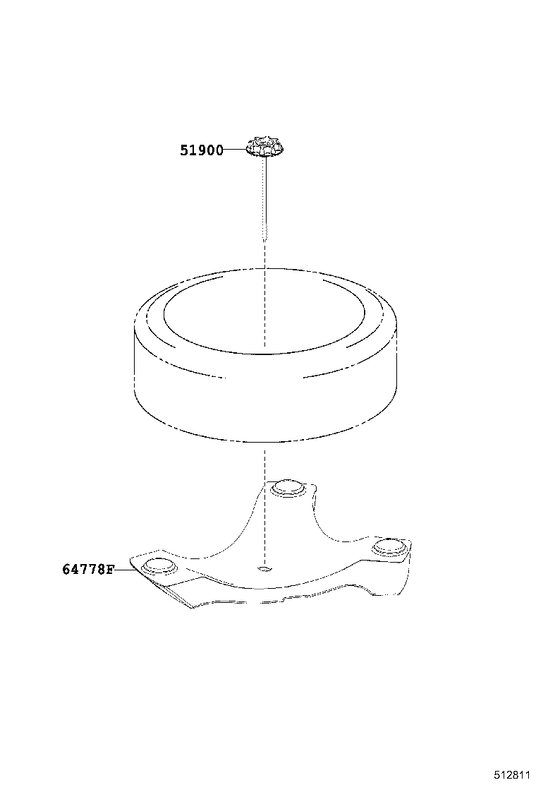 64778-0N010 PROTECTOR, SPARE WHEEL product image