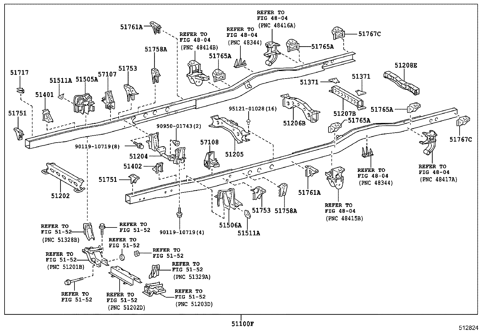 51421-36210 BRACKET SUB-ASSY, ENGINE FRONT MOUNTING, RH product image