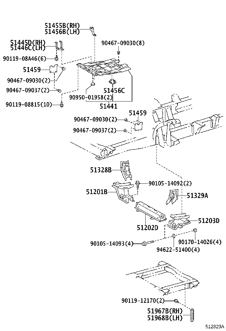 51441-36282 COVER, ENGINE UNDER, NO.1 product image