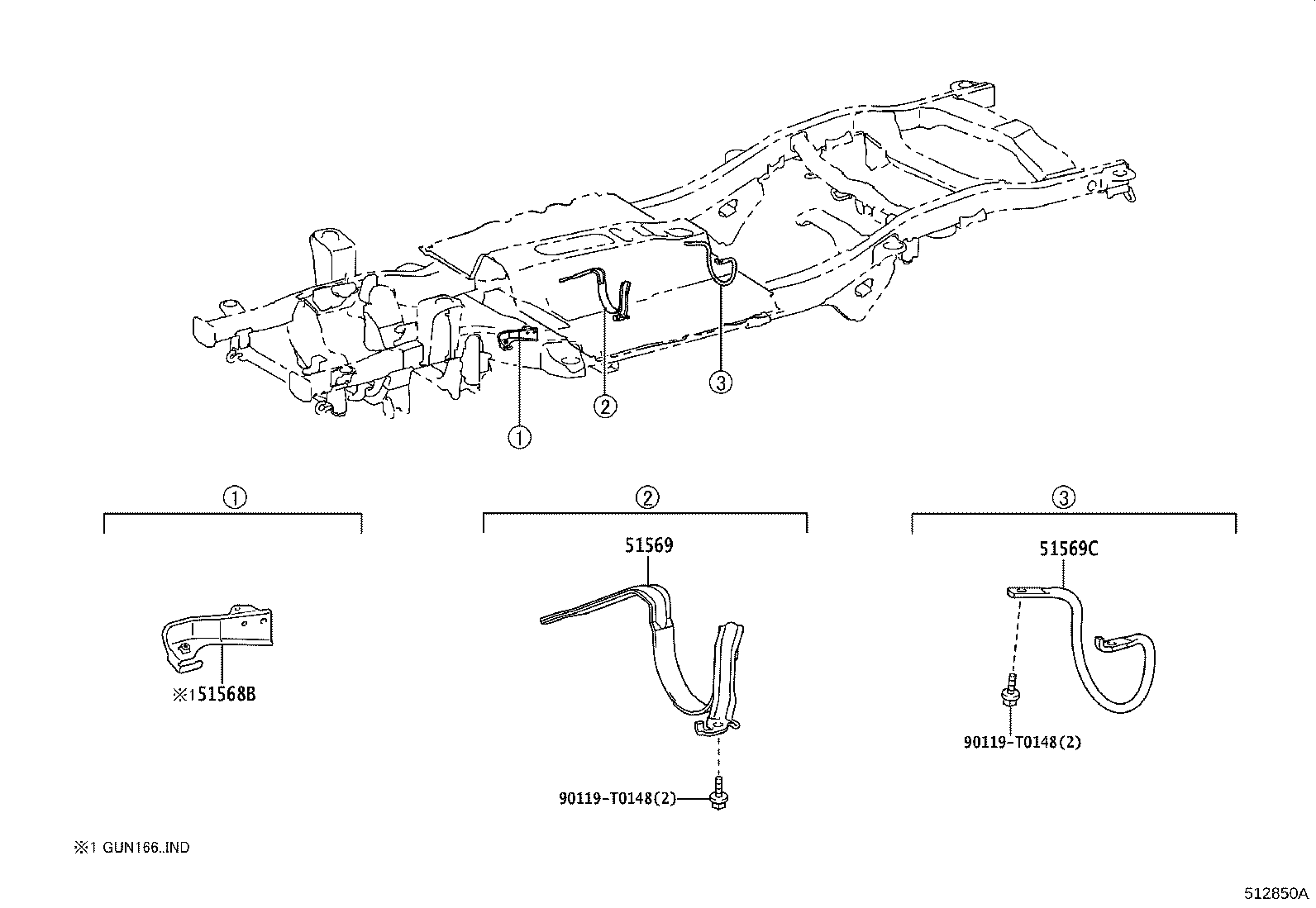 51401-KK030 BRACKET SUB-ASSY, ENGINE FRONT MOUNTING, RH product image