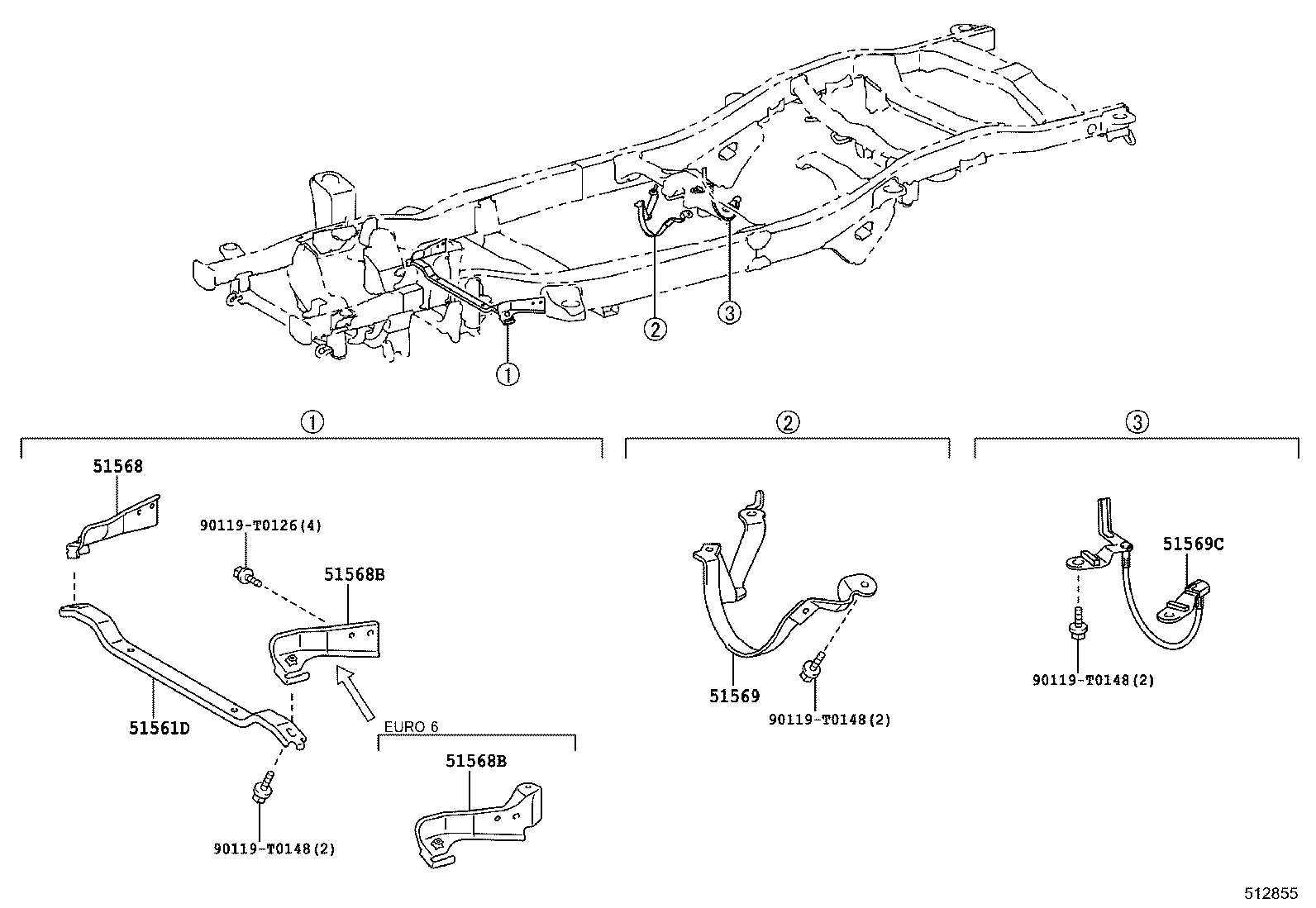48404-KK040 BRACKET, SPRING, NO.3 RH product image