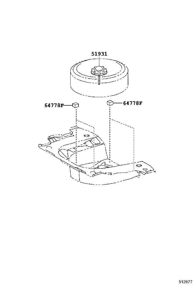 64778-0D100 PROTECTOR, SPARE WHEEL product image