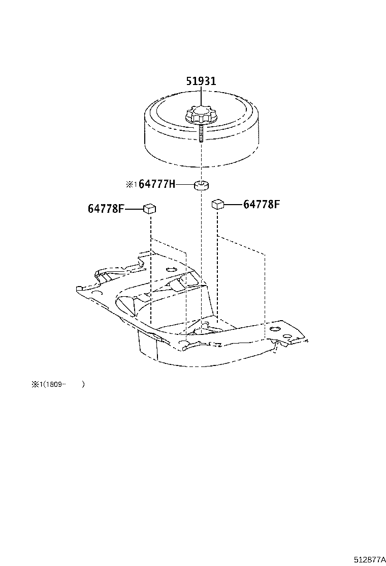 64778-52182 PROTECTOR, SPARE WHEEL product image