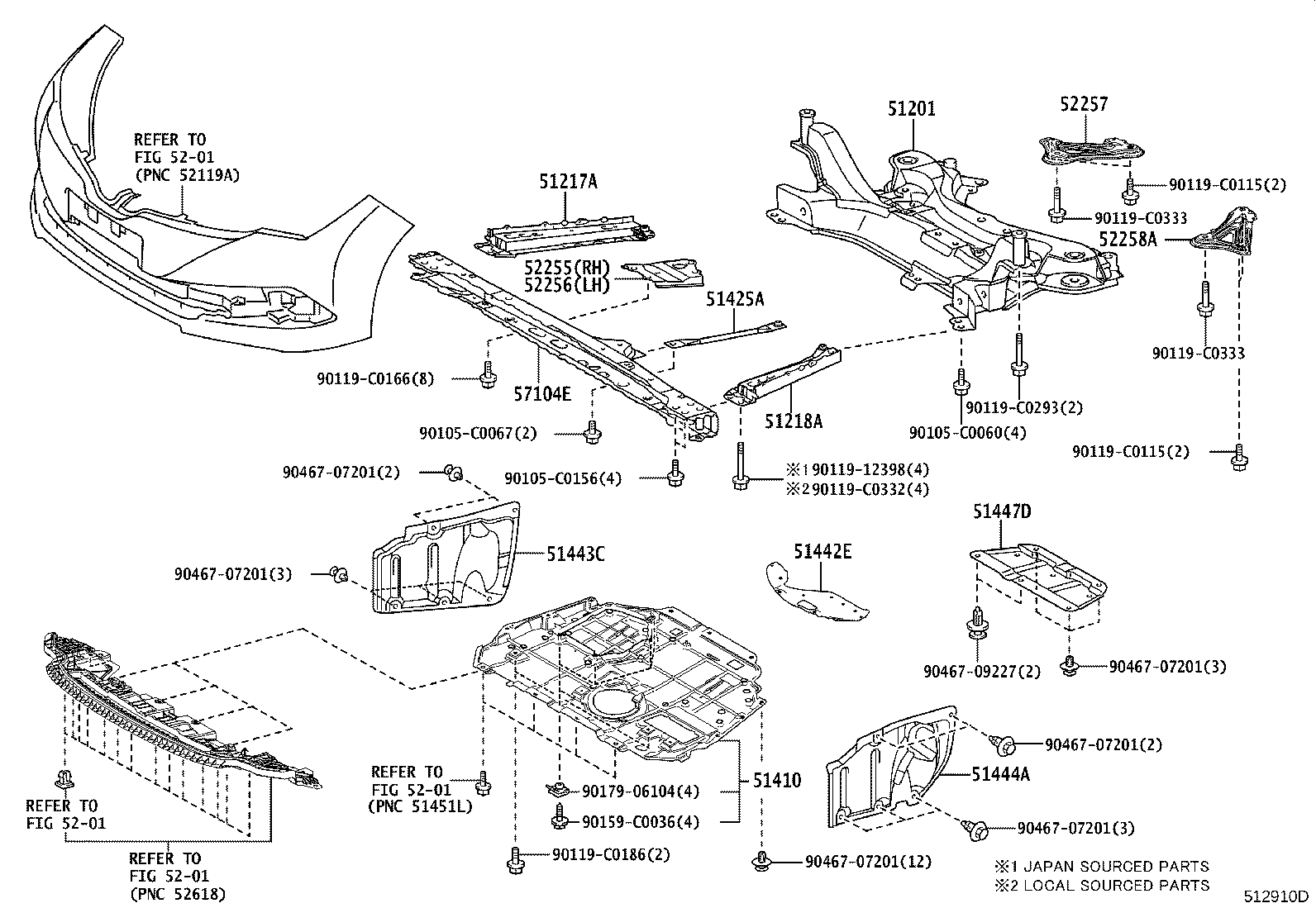 51410-02250 COVER ASSY, ENGINE UNDER, NO.1 product image