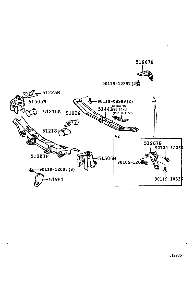 51203-28070 CROSSMEMBER SUB-ASSY, FRONT SUSPENSION product image