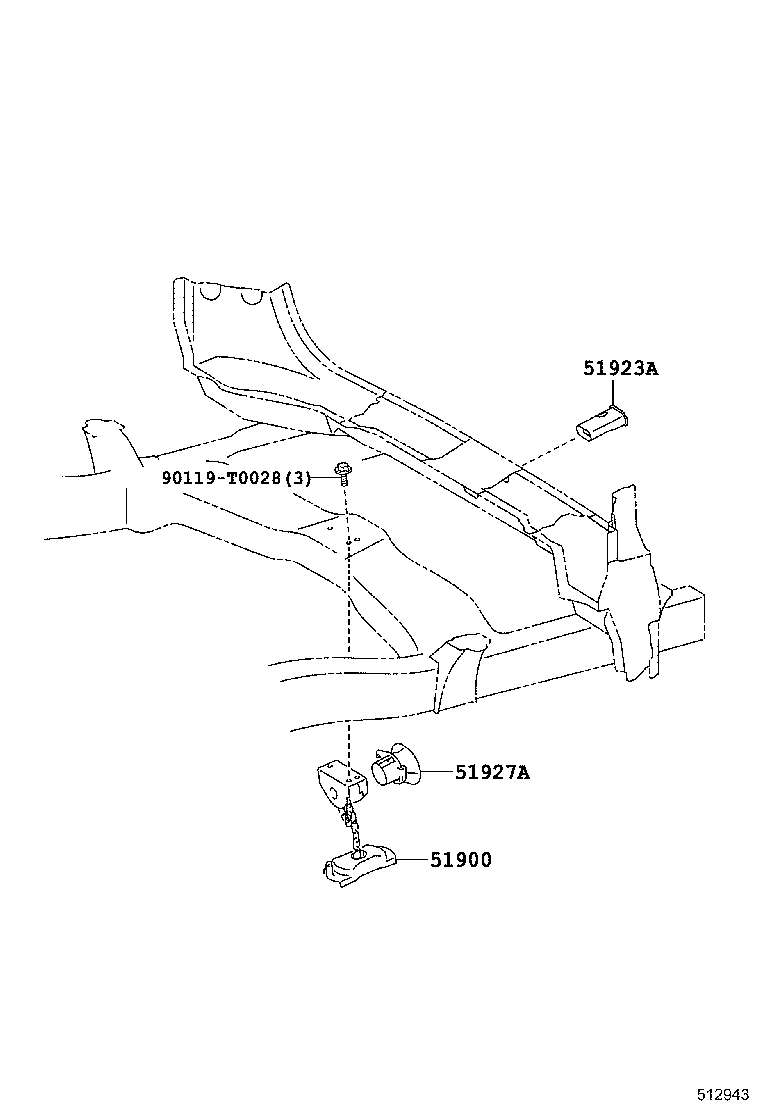 51927-0K040 GUIDE, SPARE WHEEL product image