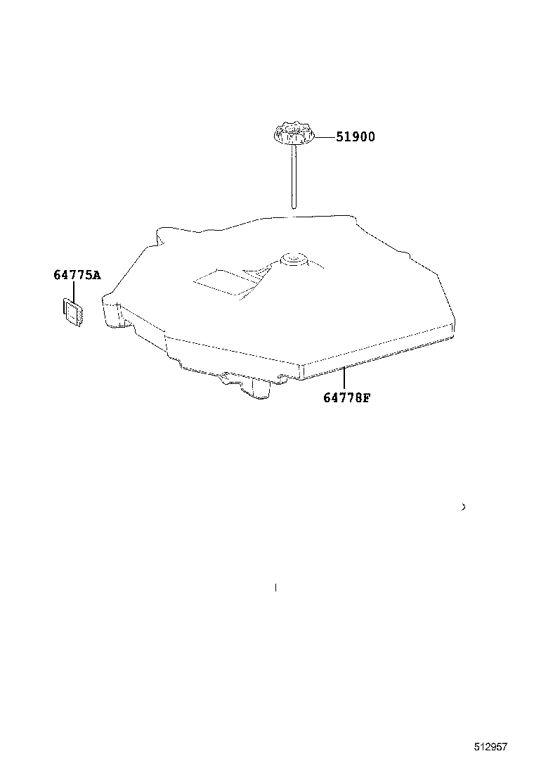64778-30050 PROTECTOR, SPARE WHEEL product image