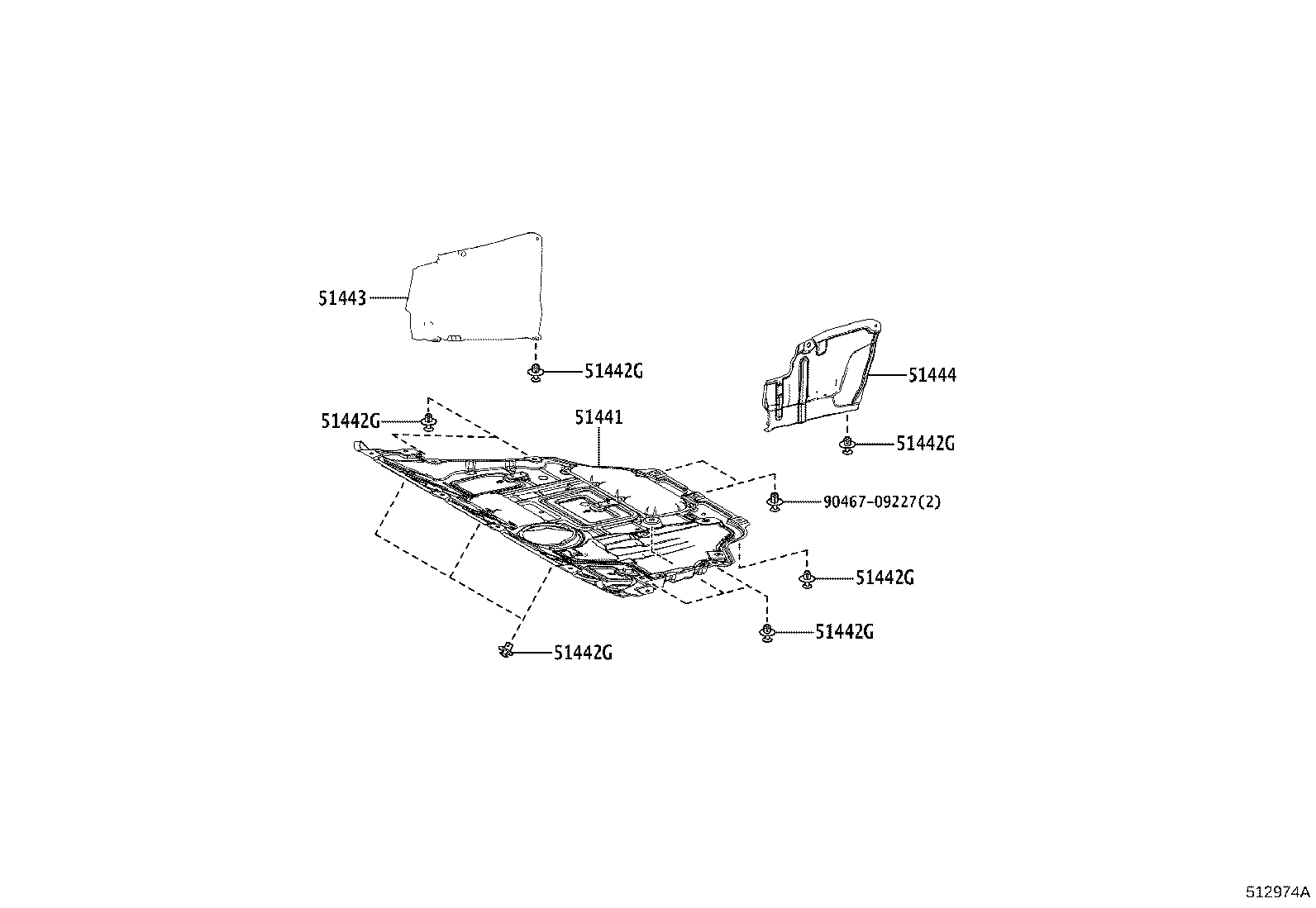 51410-42110 COVER, ENGINE UNDER, NO.1 product image