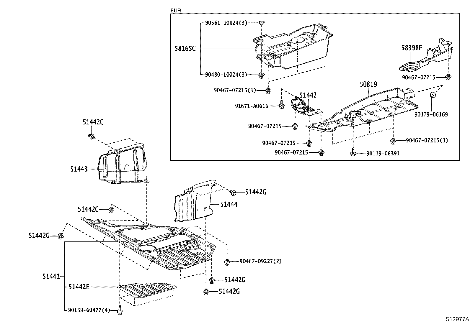 51410-42110 COVER, ENGINE UNDER, NO.1 product image