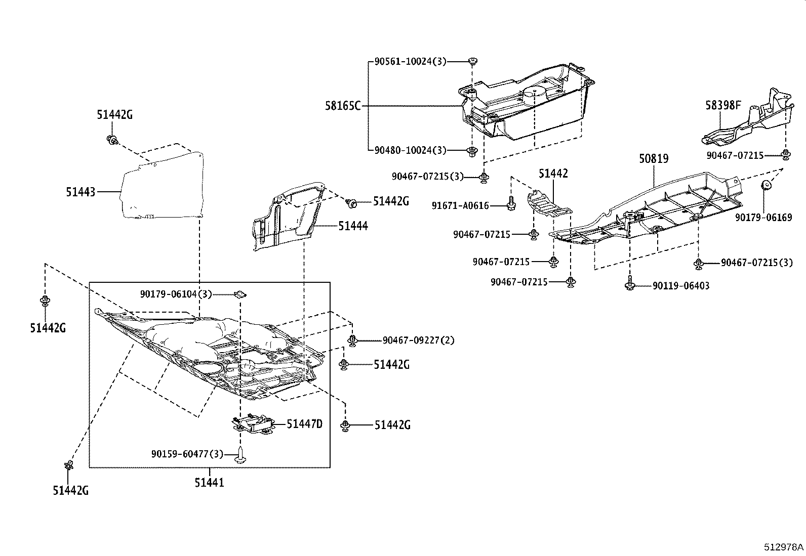 51410-42110 COVER, ENGINE UNDER, NO.1 product image